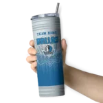 custom dallas mavericks swirl texture blue skinny tumbler best selling 1.webp