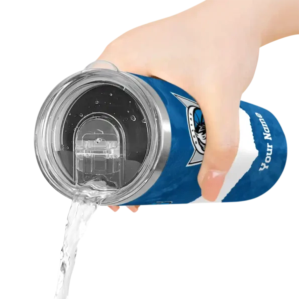 custom dallas mavericks torn band blue white skinny tumbler latest model.webp