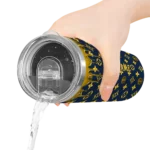 custom denver nuggets camo streak blue skinny tumbler best selling 1.webp