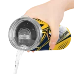 custom denver nuggets web stripes blue white skinny tumbler best selling 1.webp