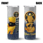 custom denver nuggets winnie the pooh blue gray skinny tumbler best selling 1.webp