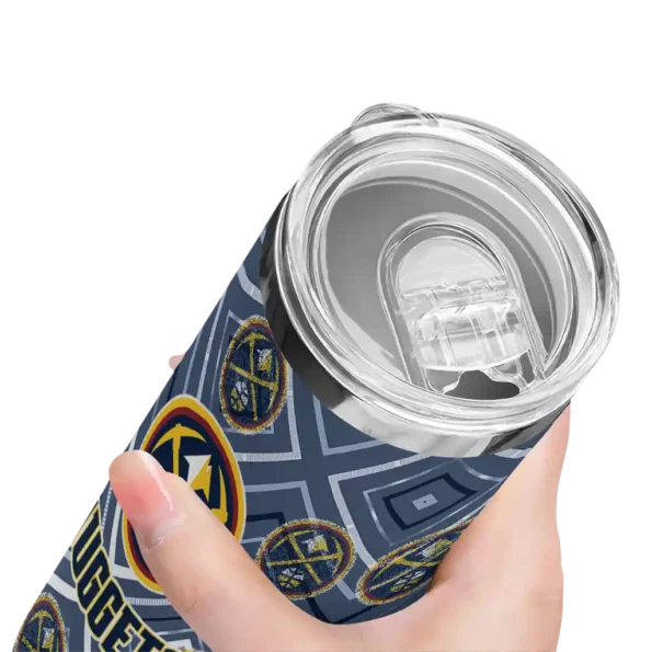 custom denver nuggets zipper leopard blue skinny tumbler high quality.webp
