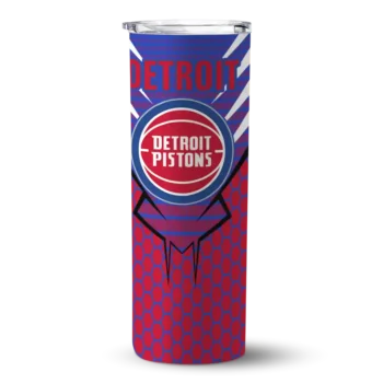 custom detroit pistons chevron stripes red skinny tumbler best selling 1.webp