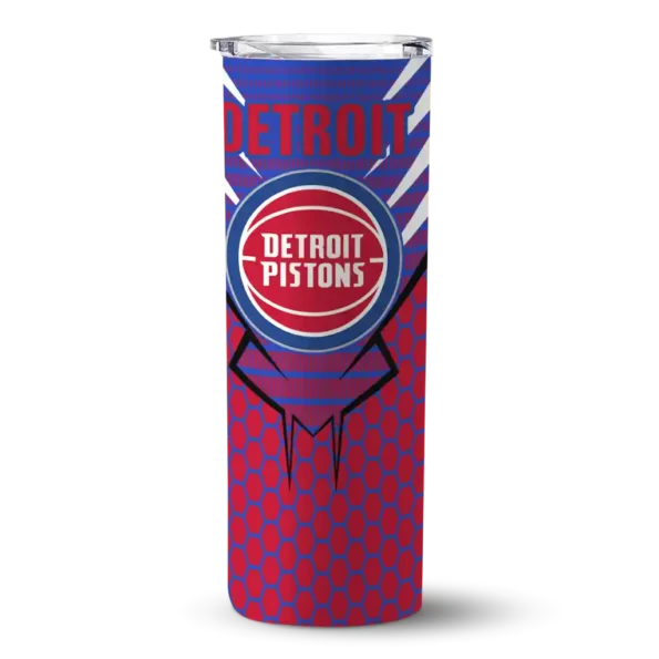custom detroit pistons chevron stripes red skinny tumbler best selling 1.webp