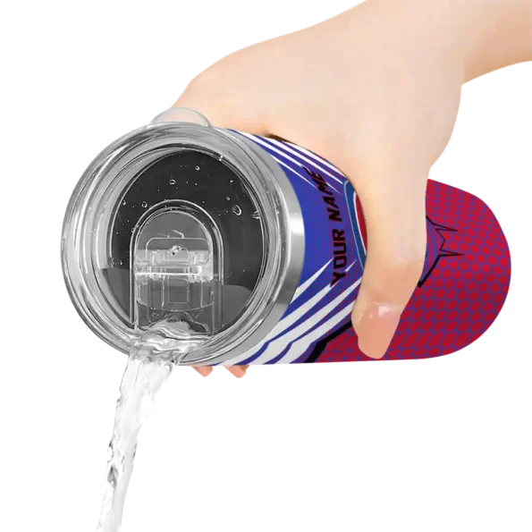 custom detroit pistons chevron stripes red skinny tumbler latest model.webp