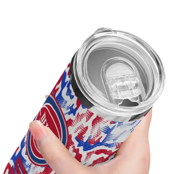 custom detroit pistons claw marks red white skinny tumbler high quality.webp