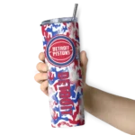 custom detroit pistons claw marks red white skinny tumbler best selling 1.webp