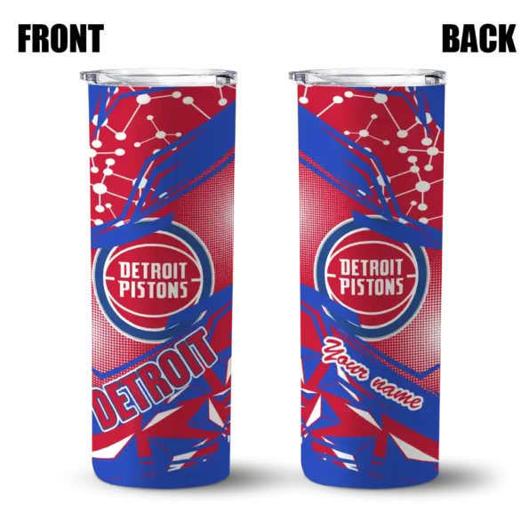 custom detroit pistons helmet clash red skinny tumbler fashion forward.webp