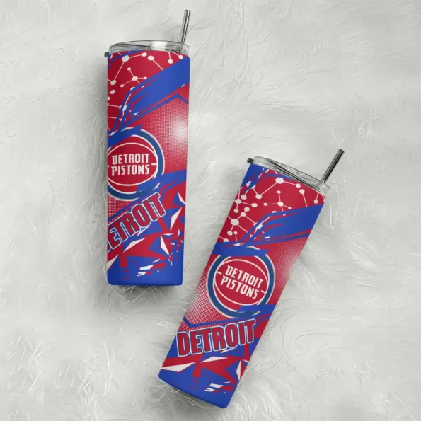 custom detroit pistons helmet clash red skinny tumbler top rated.webp