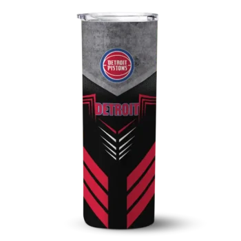 custom detroit pistons hexagon honeycomb red black skinny tumbler best selling 1.webp
