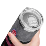 custom detroit pistons hexagon honeycomb red black skinny tumbler best selling 1.webp