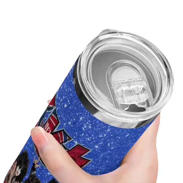 custom detroit pistons kiss band royal blue skinny tumbler high quality.webp