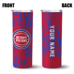custom detroit pistons metallic grid red skinny tumbler best selling 1.webp