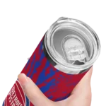 custom detroit pistons metallic grid red skinny tumbler best selling 1.webp