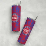 custom detroit pistons metallic grid red skinny tumbler best selling 1.webp