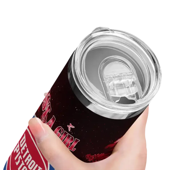 custom detroit pistons rose romance red black skinny tumbler high quality.webp