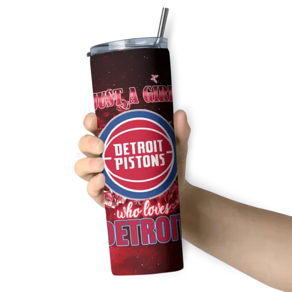 custom detroit pistons rose romance red black skinny tumbler premium grade.webp