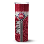 custom detroit pistons sparkle drip red skinny tumbler best selling 1.webp