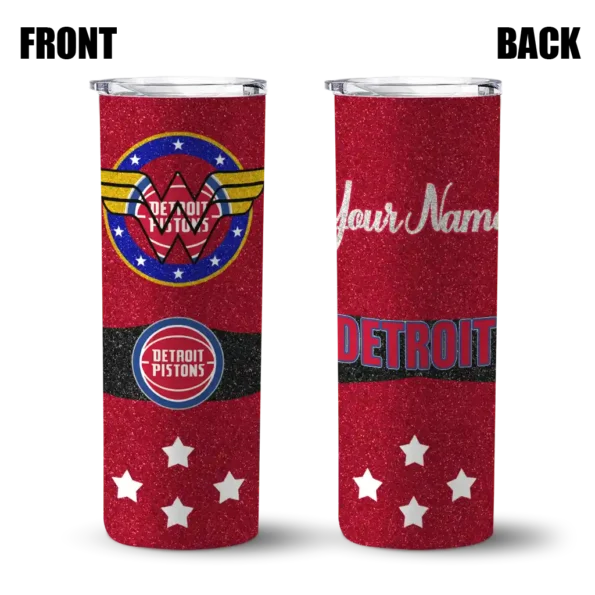 custom detroit pistons star cluster red skinny tumbler fashion forward.webp