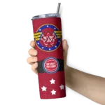 custom detroit pistons star cluster red skinny tumbler best selling 1.webp