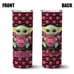 custom detroit pistons yoda cozy red black skinny tumbler best selling 1.webp