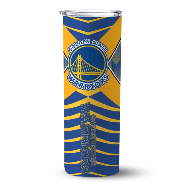 custom golden state warriors camo texture blue skinny tumbler best selling 1.webp