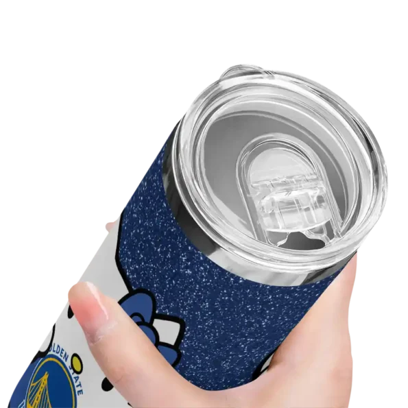 custom golden state warriors hello kitty blue black skinny tumbler high quality.webp