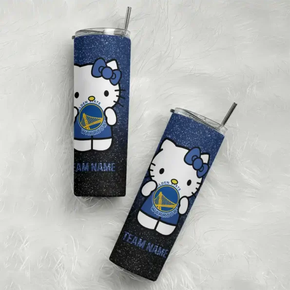 custom golden state warriors hello kitty blue black skinny tumbler top rated.webp