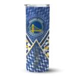 custom golden state warriors monogram burst blue white skinny tumbler best selling 1.webp
