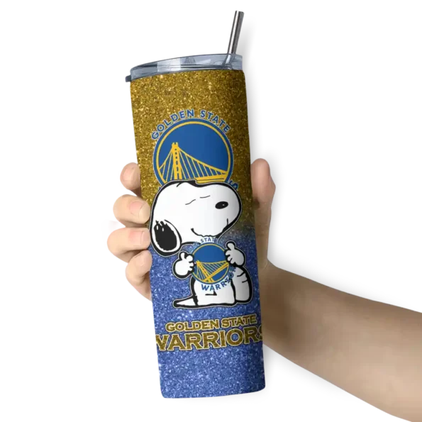 custom golden state warriors snoopy attitude blue skinny tumbler premium grade 1.webp