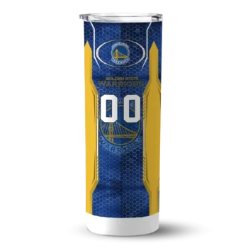 custom golden state warriors stacked diamond blue skinny tumbler best selling 1.webp