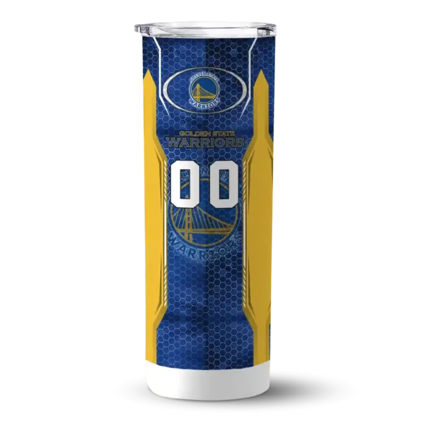 custom golden state warriors stacked diamond blue skinny tumbler best selling 1.webp