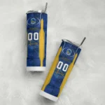 custom golden state warriors stacked diamond blue skinny tumbler best selling 1.webp