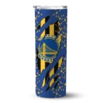 custom golden state warriors star pop blue black skinny tumbler best selling 1.webp