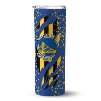 custom golden state warriors star pop blue black skinny tumbler best selling 1.webp