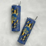custom golden state warriors star pop blue black skinny tumbler best selling 1.webp