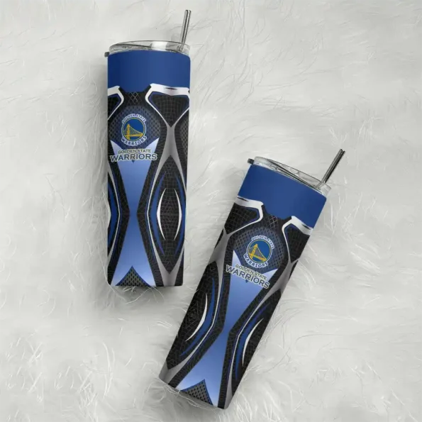 custom golden state warriors superman emblem blue black skinny tumbler top rated.webp