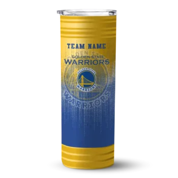 custom golden state warriors swirl texture blue skinny tumbler best selling 1.webp