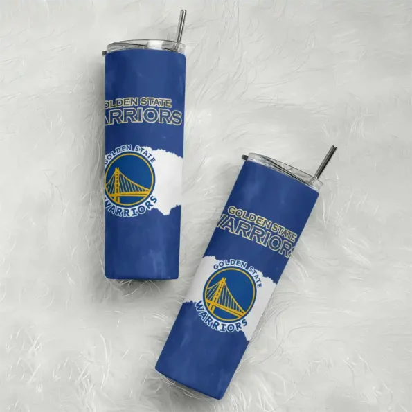 custom golden state warriors torn band blue white skinny tumbler top rated.webp