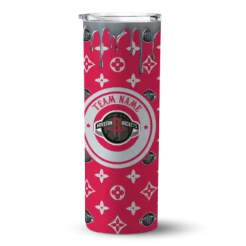 custom houston rockets camo streak red skinny tumbler best selling 1.webp