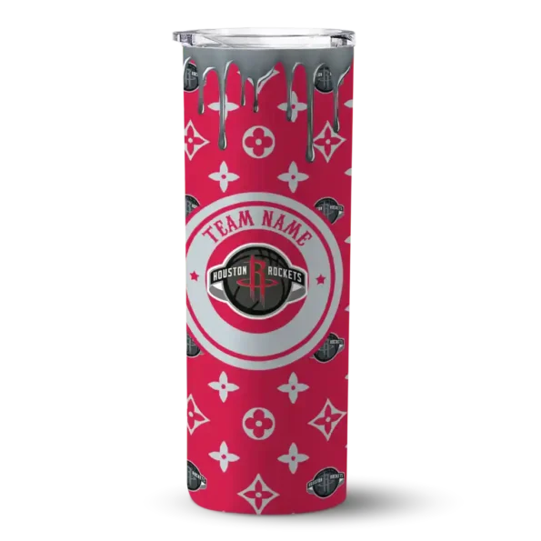 custom houston rockets camo streak red skinny tumbler best selling 1.webp