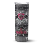 custom houston rockets chevron v red gray skinny tumbler best selling 1.webp