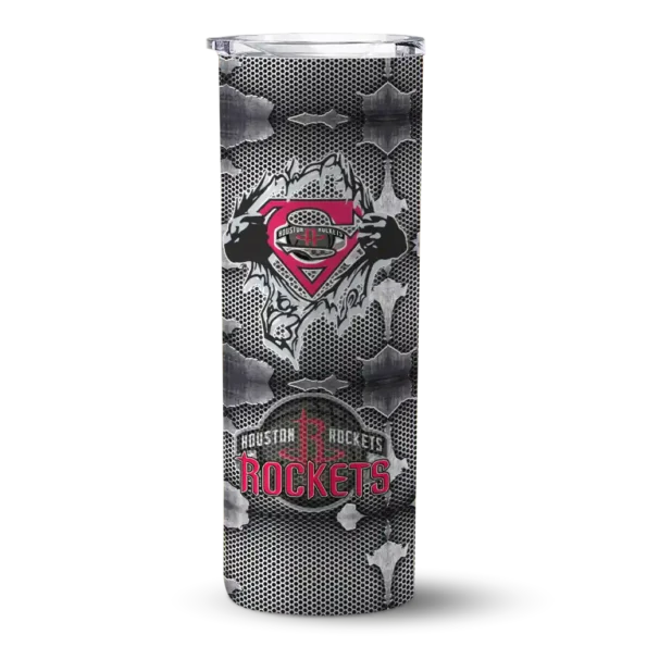 custom houston rockets chevron v red gray skinny tumbler best selling 1.webp