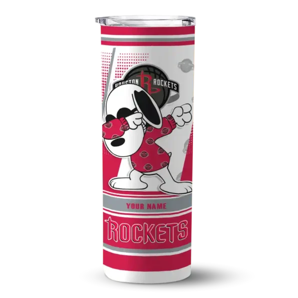 custom houston rockets snoopy dog red white skinny tumbler best selling 1.webp