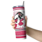 custom houston rockets snoopy dog red white skinny tumbler best selling 1.webp