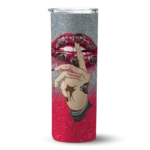 custom houston rockets sparkle lips red skinny tumbler best selling 1.webp