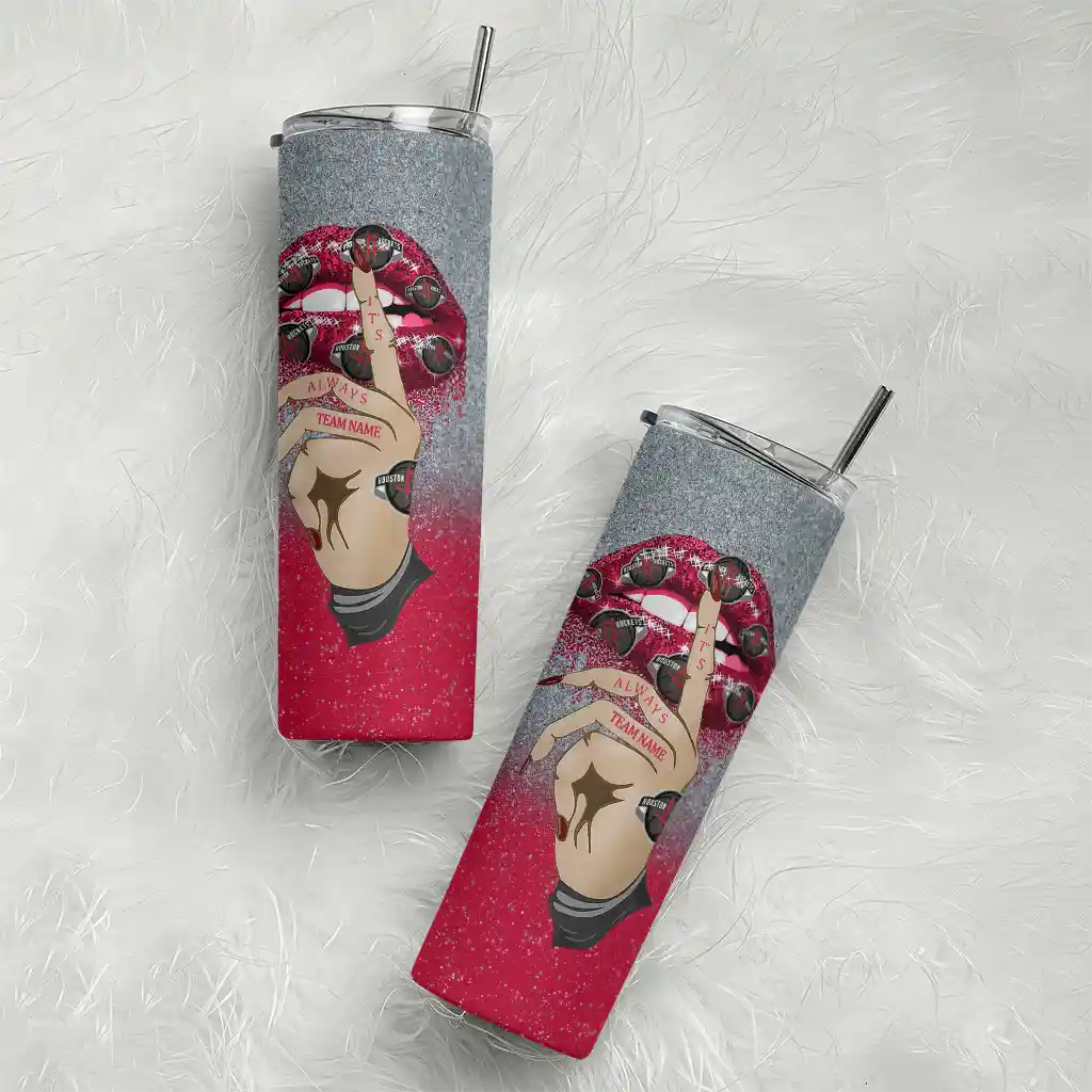 custom houston rockets sparkle lips red skinny tumbler top rated.webp custom houston rockets sparkle lips red skinny tumbler top rated.webp