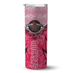 custom houston rockets spiral burst print red skinny tumbler best selling 1.webp