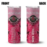 custom houston rockets spiral burst print red skinny tumbler best selling 1.webp