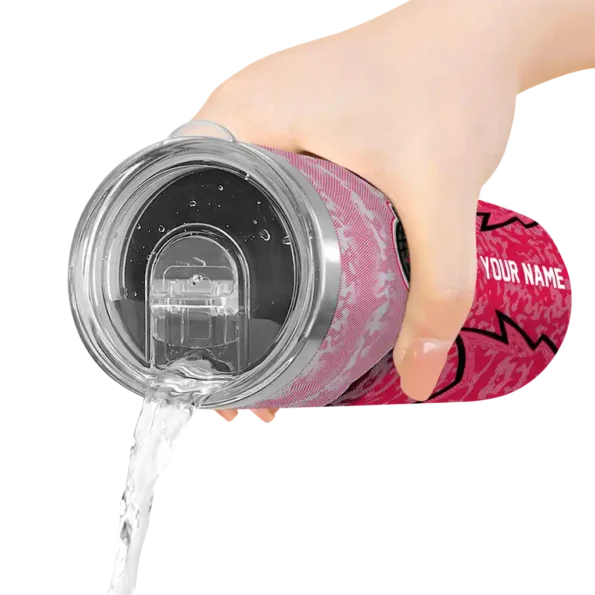 custom houston rockets spiral burst print red skinny tumbler latest model.webp